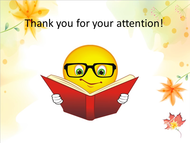 Thank you for your attention!